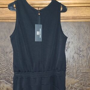 Black Sleeveless Jump Suit